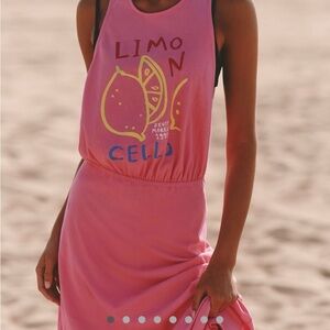 Anthropologie Pink Backless Dress